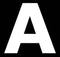 High Visibility Alphabet Sticker - ROWAN WHITE A. WHITE.A