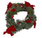 POINSETTIA FLOWER CHRISTMAS WREATH 40CM. 871125249094