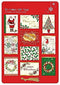 50 CHRISTMAS FOIL TAGS TRADITIONAL DESIGN. TRDD
