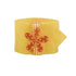 4 ORANGE FLOWERS NAPKIN RINGS. 81727