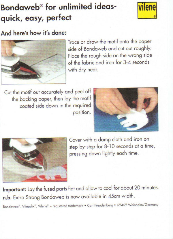 Fusible Web Iron - Easy Apply PAPER FUSIBLE BACKED WEB VIL902_1