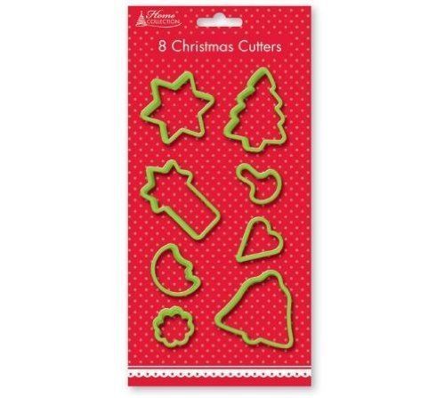 ASSORTED 8 CHRISTMAS CUTTERS DOUGH COOKIE BISCUIT. HCCC HCCT