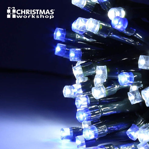 CHRISTMAS WORKSHOP CHASER LIGHTS 100 - BLUE & WHITE. BML78580