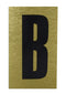 High Visibility Alphabet Stickers - Rowan Black & Gold B