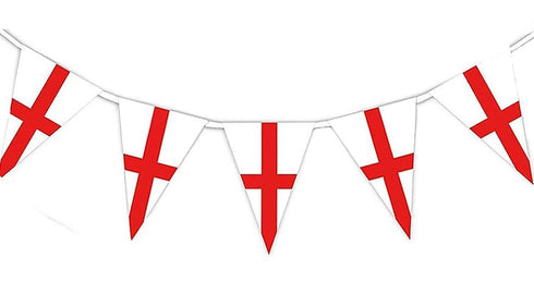 SHATCHI ENGLAND ST GEORGES BUNTING BANNER 25PCS 10MTR. 117941