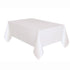 White Table Cover - Caroline Plastic 54x108 Inch Protection