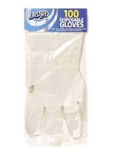 Disposable Food Gloves - 100 PCS Clear Plastic Service Gloves