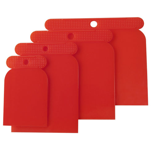 Plastic Scraping Set - AM-TECH 4 Piece Flexible Filler Body G0946