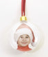 PERSONALISED CHRISTMAS TREE PHOTO BAUBLES 70MM. HBB016B