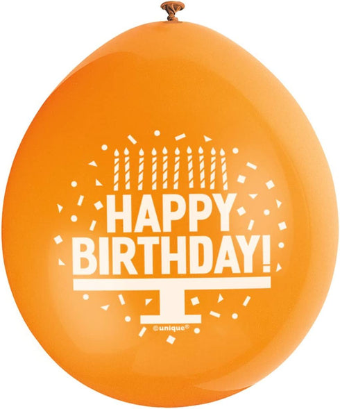 Happy Birthday Balloons - Multicolour Latex Pack | UNI56032