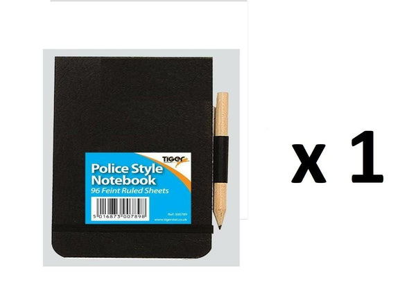 Police Style Notebook with Pencil - Essential for On-Duty Notes