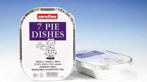 Foil Pie Dish - Caroline Rectangle 16oz, Pack of 7, #1034