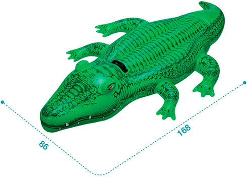 INTEX 58546NP INFLATABLE RIDE ON CROCODILE 66" X 34". TY626 58546NP