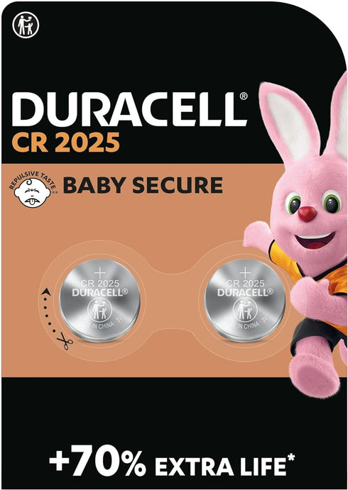 CR2025 Coin Battery - Duracell Specialty 3V Lithium 2-Pack