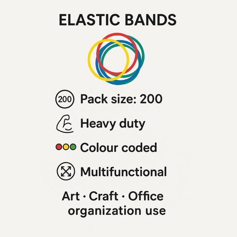 SIGNATURE ELASTIC BANDS 200PK. OL321420