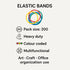 SIGNATURE ELASTIC BANDS 200PK. OL321420