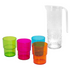 BELLO PLASTIC PITCHER 1.6L WITH 4 TUMBLERS. AM2199