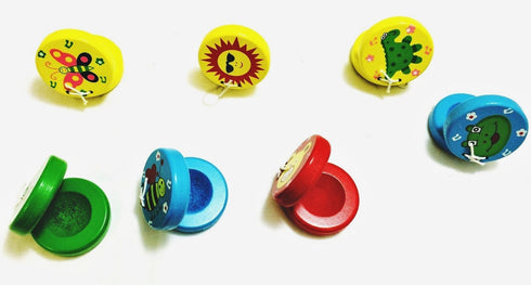 Wooden Castanets Toy - Traditional Clackers for Kids 1506