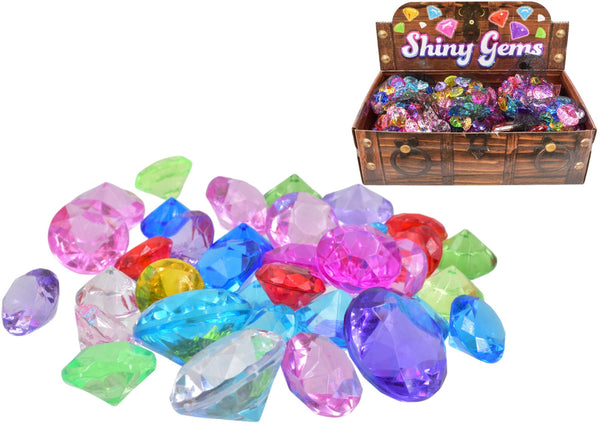 Assorted Craft Gems - Shiny Stones in Bag, 48 Pack TY1823