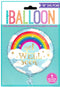 Get Well Soon Balloon - Cheerful Rainbow Foil Decoration
