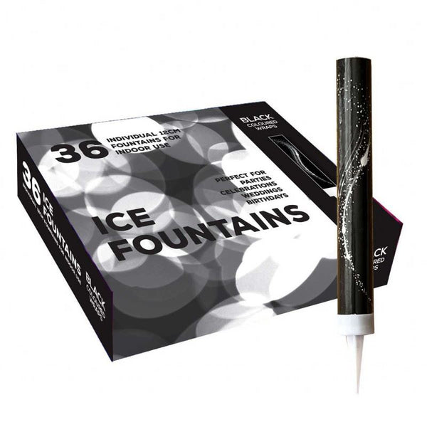 BLACK ICE FOUNTAINS CANDLE 12CM 36/PK. CR-IC1204