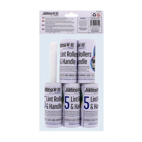 3 PACK ROLLS LINT REMOVER ROLLER STICKY BRUSH DUST FLUFF FABRIC. OL310287
