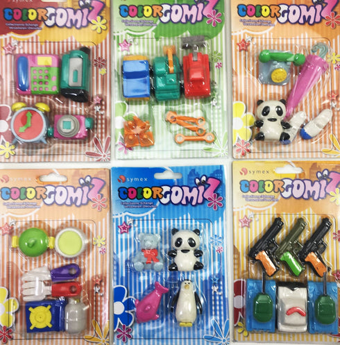 Novelty Erasers Set - Cute Assorted Designs for Kids 8671