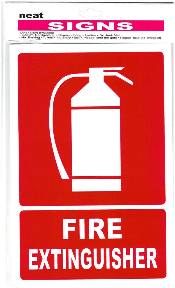Fire Extinguisher Stickers 30x20cm - High-Visibility Safety Signs