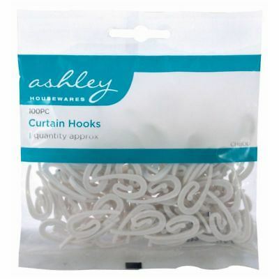 Curtain Hooks Pack - ASHLEY CURTAIN HOOKS 100/PK BB-CH800