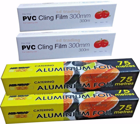 POLY WRAP LARGE CATERING CLING FILM 300MM X 300M. 10755