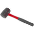 Rubber Mallet Fiberglass 16oz - Durable Black Rubber A1580