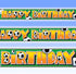 Football Birthday Banner - 3D Foil Decoration 12ft UNI27319LF