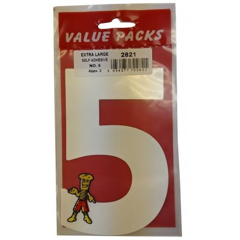 Extra Large Adhesive Numbers - FAST PAK VALUE 2821, 2 Pack