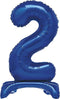 Giant Number 2 Balloon - 76cm Blue Foil for Parties | UNI12882