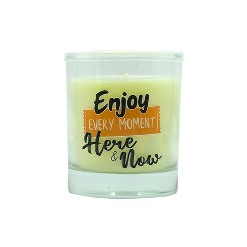 LUMAR AROMATIC VANILA BOUBON SCENTED EVERY MOMENT GLASS CANDLE JAR. PS109372