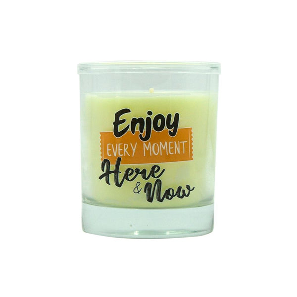 LUMAR AROMATIC VANILA BOUBON SCENTED EVERY MOMENT GLASS CANDLE JAR. PS109372