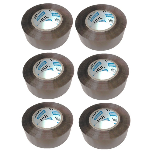 HUL BROWN PACKAGING TAPE 200M X 48MM 6/PK. TP0011