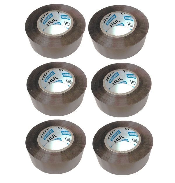 HUL BROWN PACKAGING TAPE 200M X 48MM 6/PK. TP0011