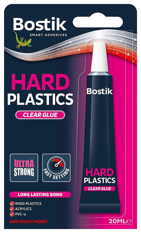 Plastic Adhesive Glue - Bostik Hard Plastic Clear 20ml 30803651