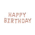 Rose Gold Birthday Balloon - EUROWRAP 24x35cm Foil Decoration