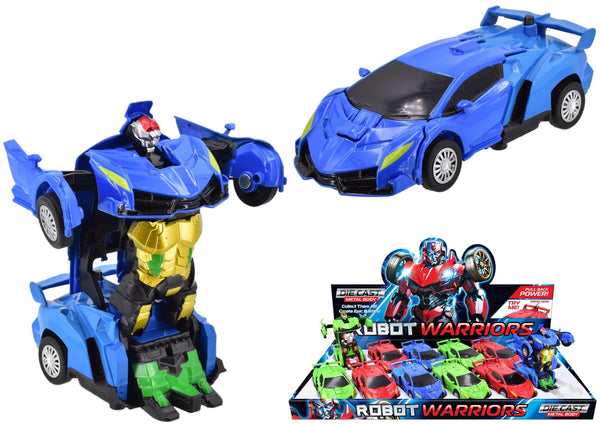 Transforming Robot Car - Diecast Warrior Toy TY2091