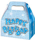 3PK HAPPY BIRTHDAY PARTY BOXES BLUE. DP08050