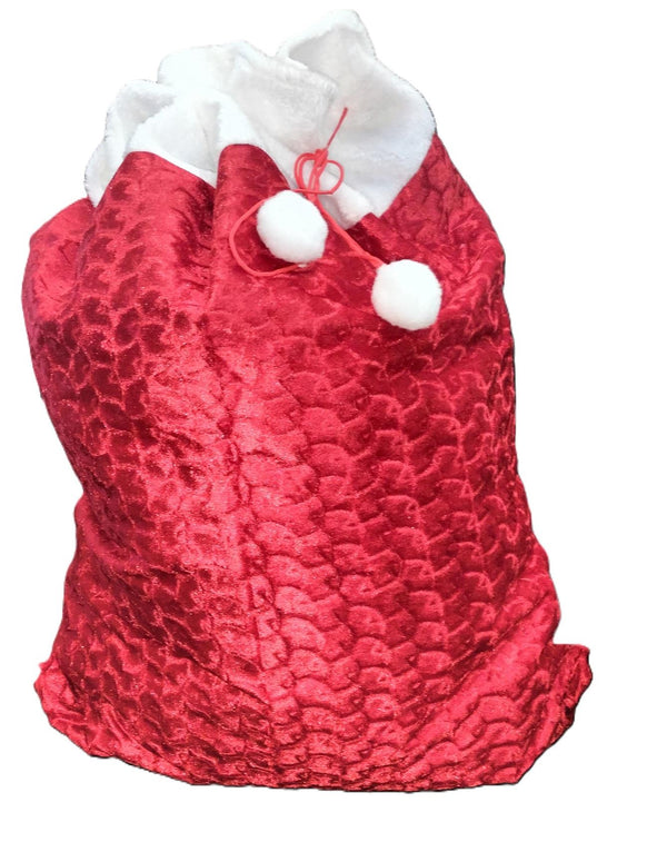 DELUXE GIANT CHRISTMAS / XMAS SANTA SACK 77CM X 60CM SGNT (I.E. STOCKING IDEAL PRE.... KSGNT