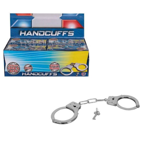 SWAT MISSION KIDS PRETEND POLICE METAL HANDCUFFS. 1373863