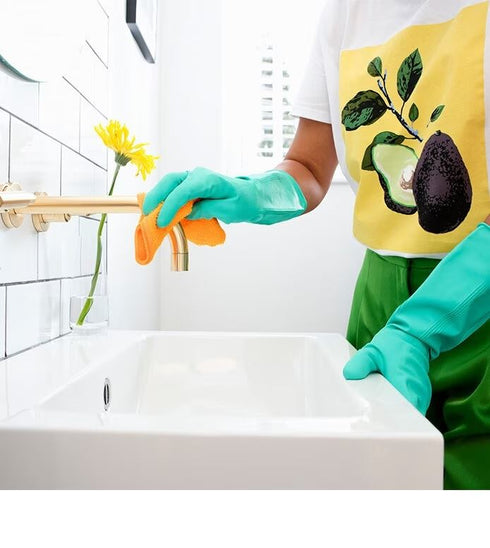 MARIGOLD LONGER BATHROOM GLOVES - LARGE. FH145410
