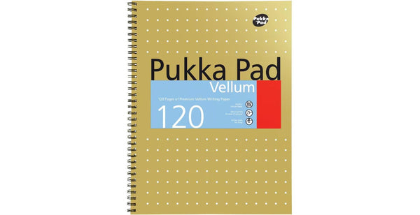 PUKKA PAD A4 VELLUM NOTEPAD 80GSM 120 PAGES. VJM/1