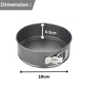 CHEF AID NON STICK SPRINGFORM CAKE PAN 19CM X 6.5CM. 10E10319