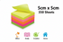 350 STICKY MEMO NOTES 5CM X 5CM. T301365