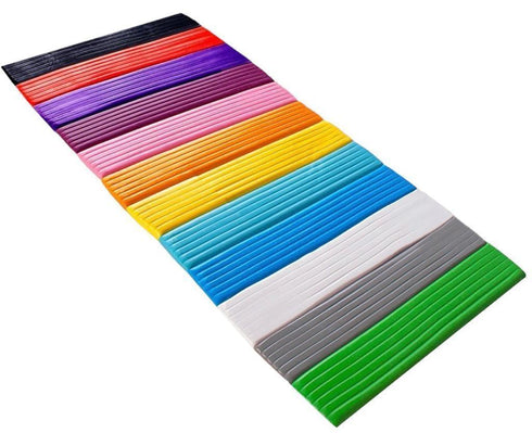 ARTBOX 12 COLOURFUL STRIPS MODELLING CLAY SET. TA3103