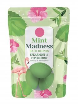 Peppermint Bath Bombs - Elysium Spa, Spearmint Scented 50g Pack